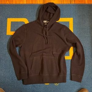 Hooded Wool/cashmere Polo Sweater